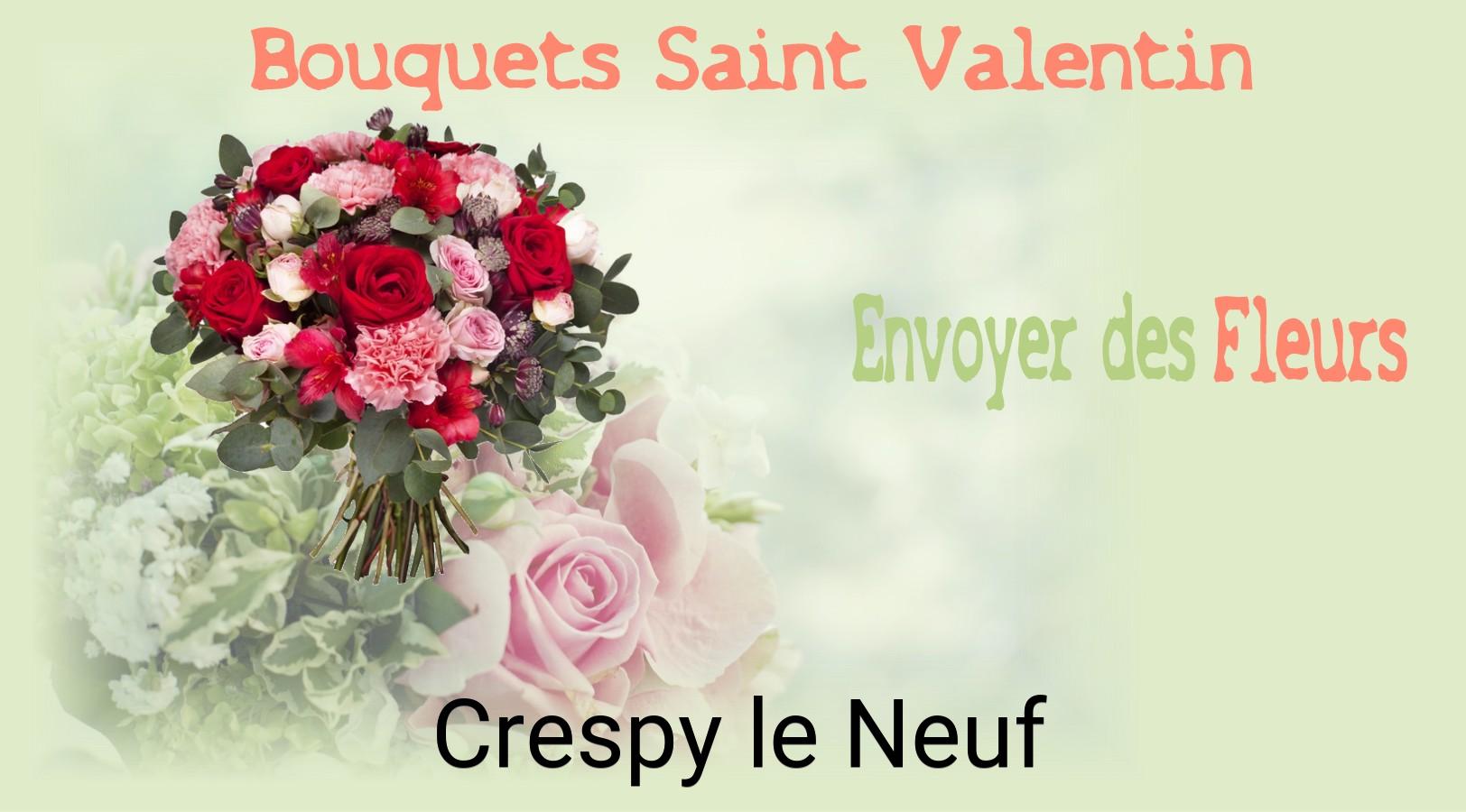 Roses de Saint-Valentin livrées à Crespy-le-Neuf